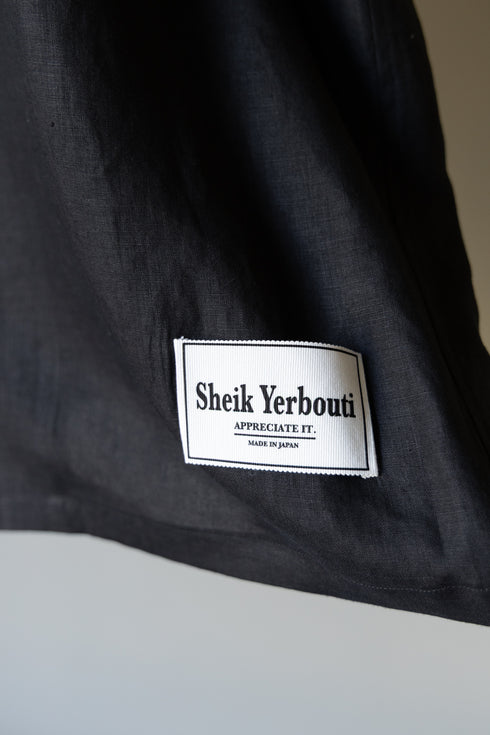 【SHEIK YERBOUTI】"大麻オープンカラーショートスリーブシャツ"